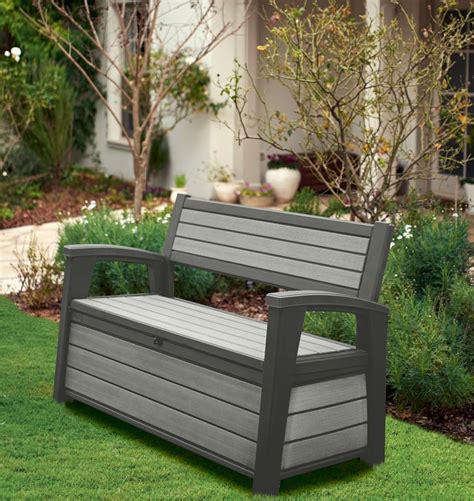 Outdoor storage bench waterproof - 1 offer from $168.78. #8. Keter Patio Bench 227 Litre Espresso Brown Seat Chest, 63.5x132.69999999999999x89.5 cm. 58. 6 offers from $178.99. #9. Cozy Castle Outdoor Storage Bench, 184L/49Gal Resin Outdoor Storage Deck Box Bench, Large Patio Storage Loveseat, Outdoor Storage Seating Furniture for Garden & Yard, Holds up to …